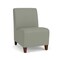 Lesro Siena Lounge Reception Armless Guest Chair, Walnut, OH Eucalyptus Upholstery SN1102 - alternate 1